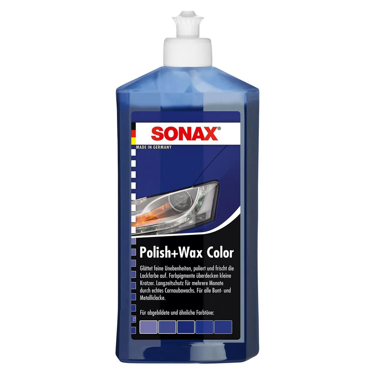 SONAX - Cera para Autos Sonax Polish + Wax Color Azul 500 ml