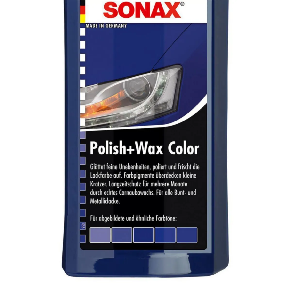 SONAX - Cera para Autos Sonax Polish + Wax Color Azul 500 ml