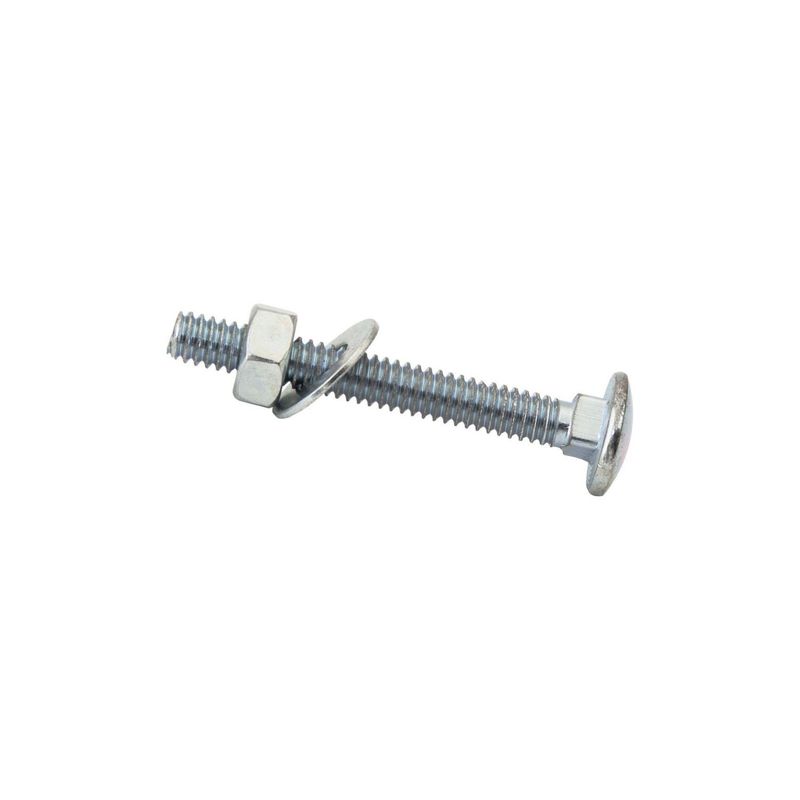 FIXSER - Perno con Tuerca y Arandela 1/4x2 Pulgadas x 4unid