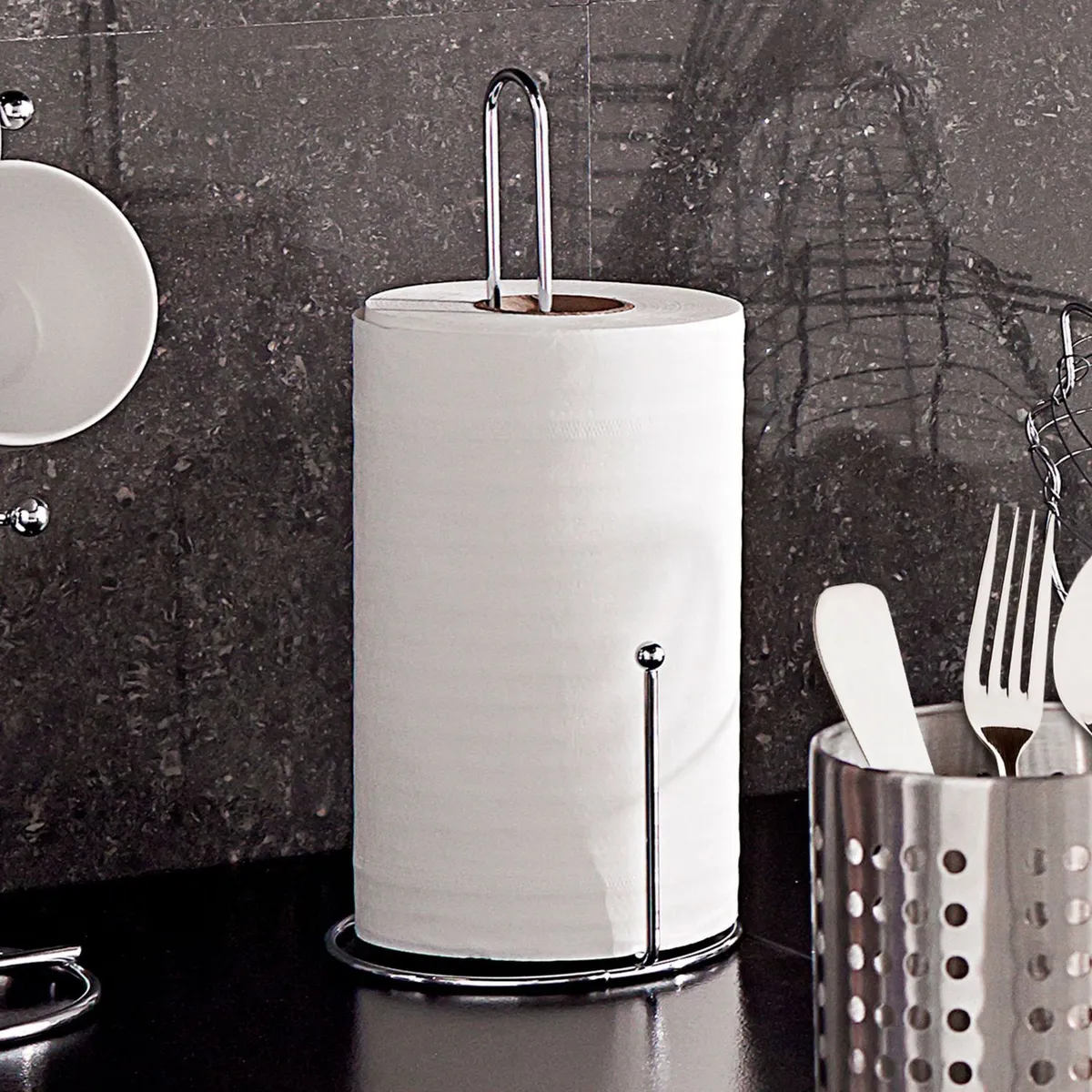 JUST HOME COLLECTION - Porta Papel Toalla Cromado