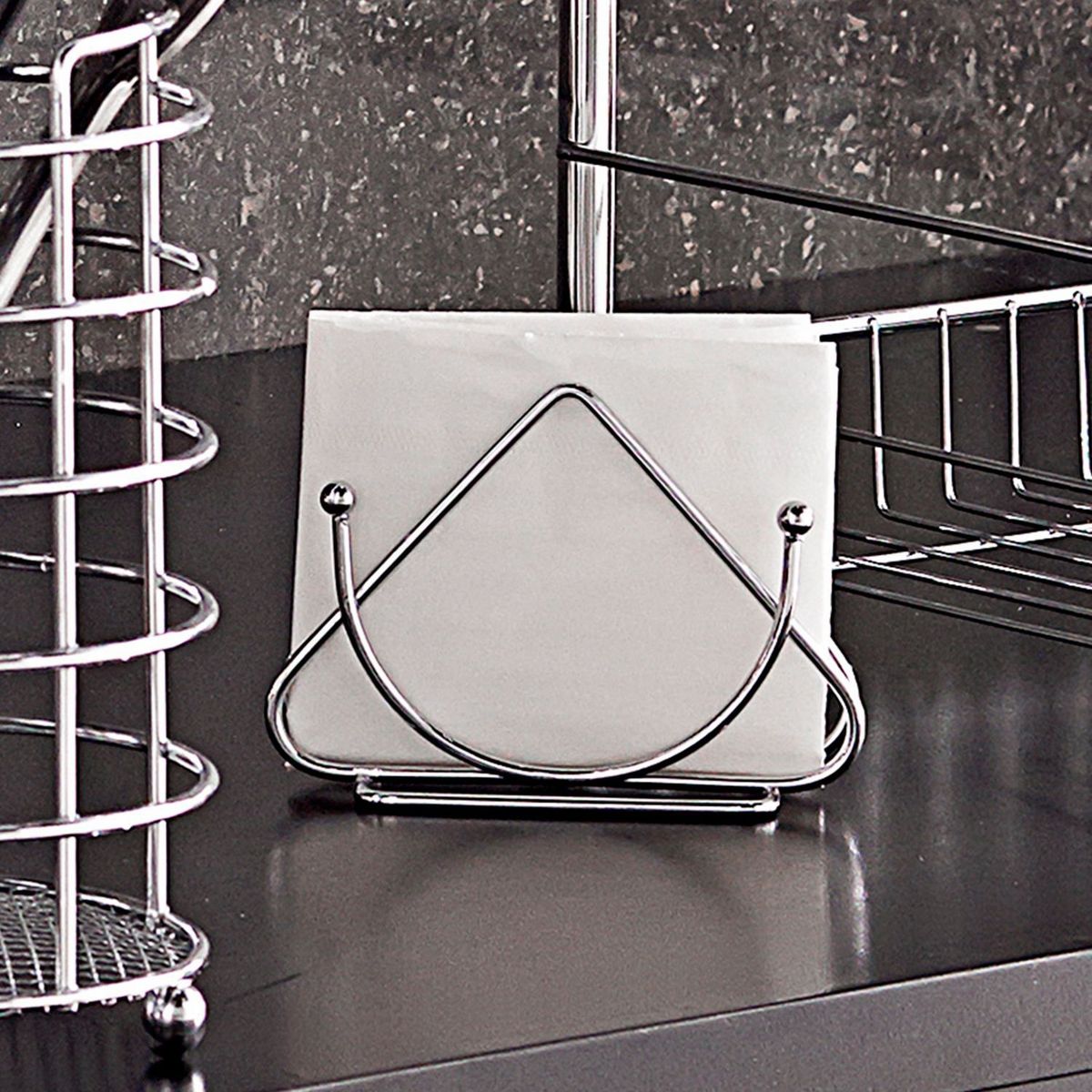 CASA BONITA - Porta Servilletas Cromado