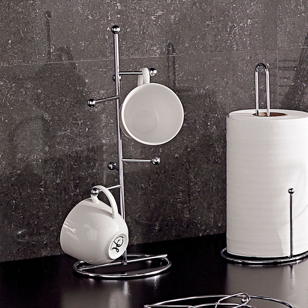 CASA BONITA - Porta tazas cromado