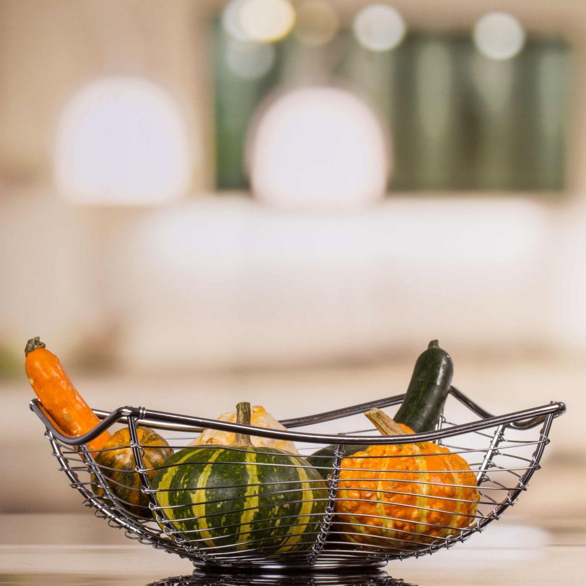 CASA BONITA - Porta fruta cromado Plateado