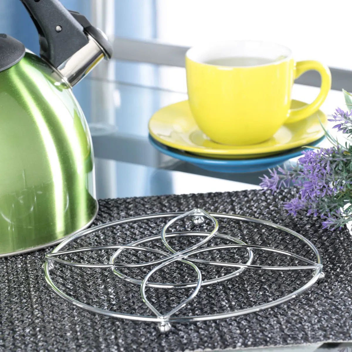 CASA BONITA - Posa Olla Metal Cromado 20cm