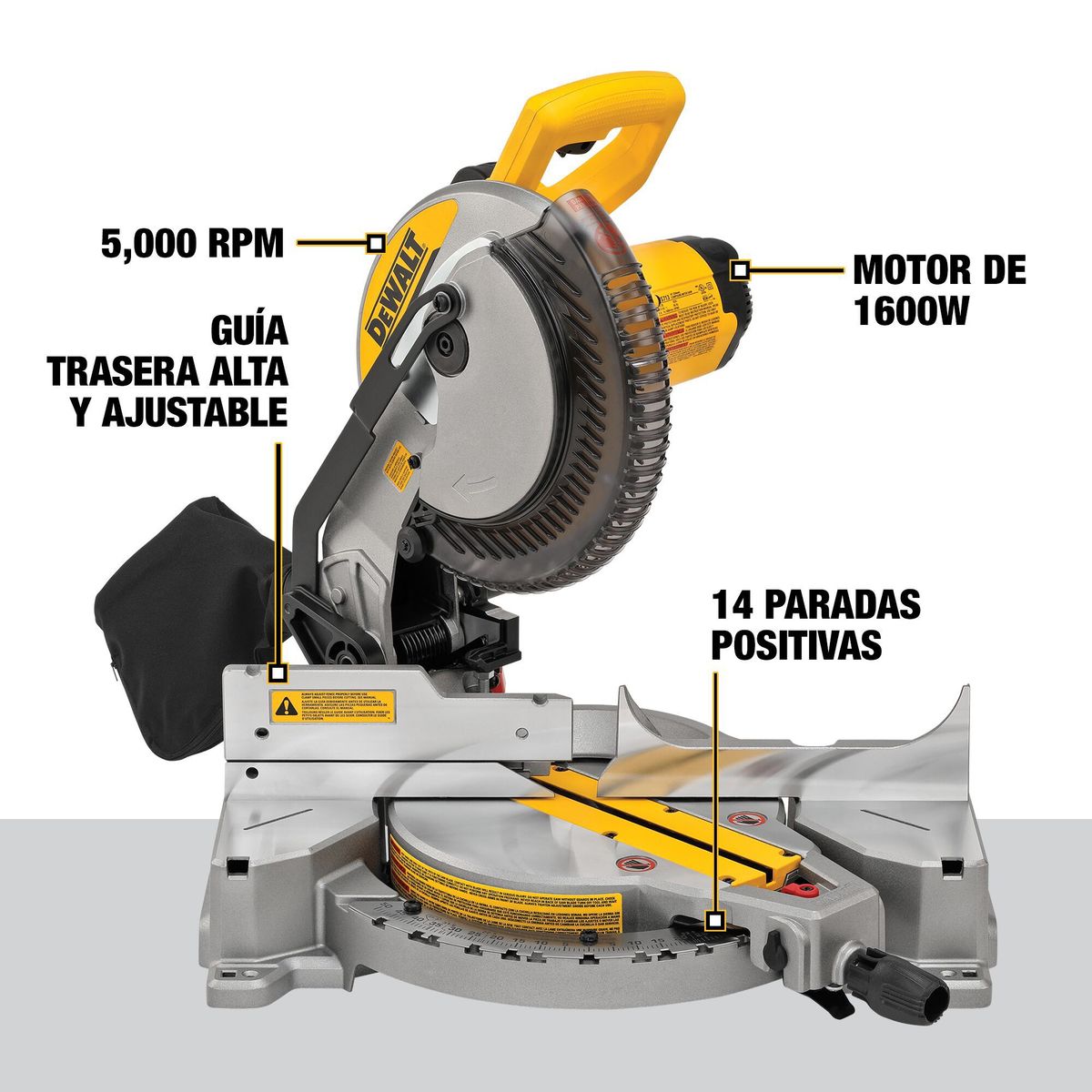 DEWALT - Sierra Ingleteadora Eléctrica Dewalt 10" 1600W DWS713