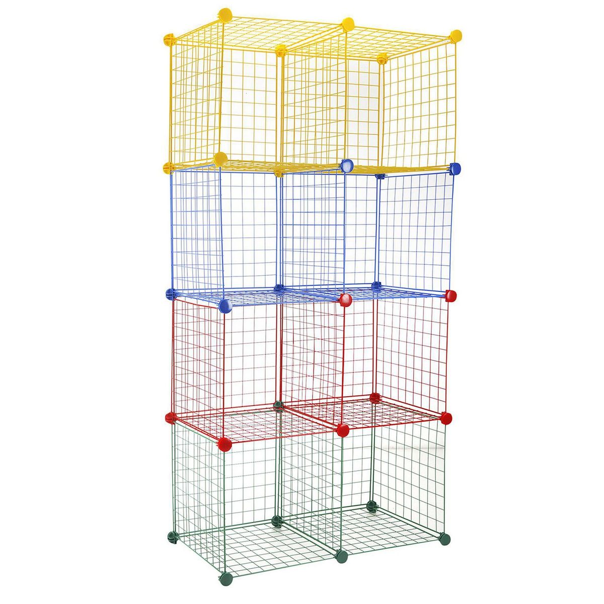 JUST HOME COLLECTION - Cubos creativos metálicos multicolor x8 unidades