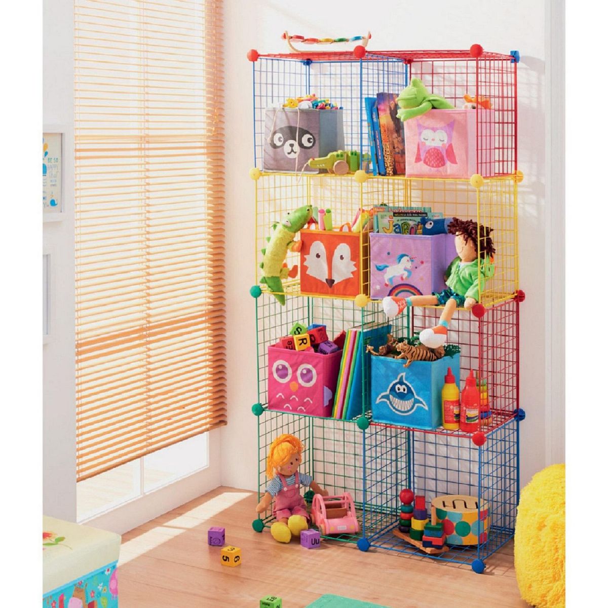 JUST HOME COLLECTION - Cubos creativos metálicos multicolor x8 unidades