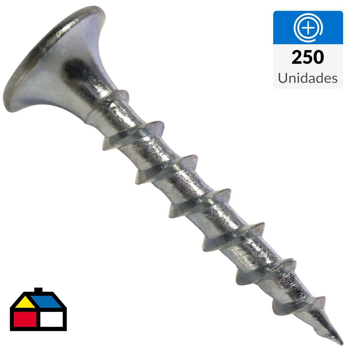 MAMUT - Tornillo Volcanita CRS Zincado 6x1 1/4" x 250 unid