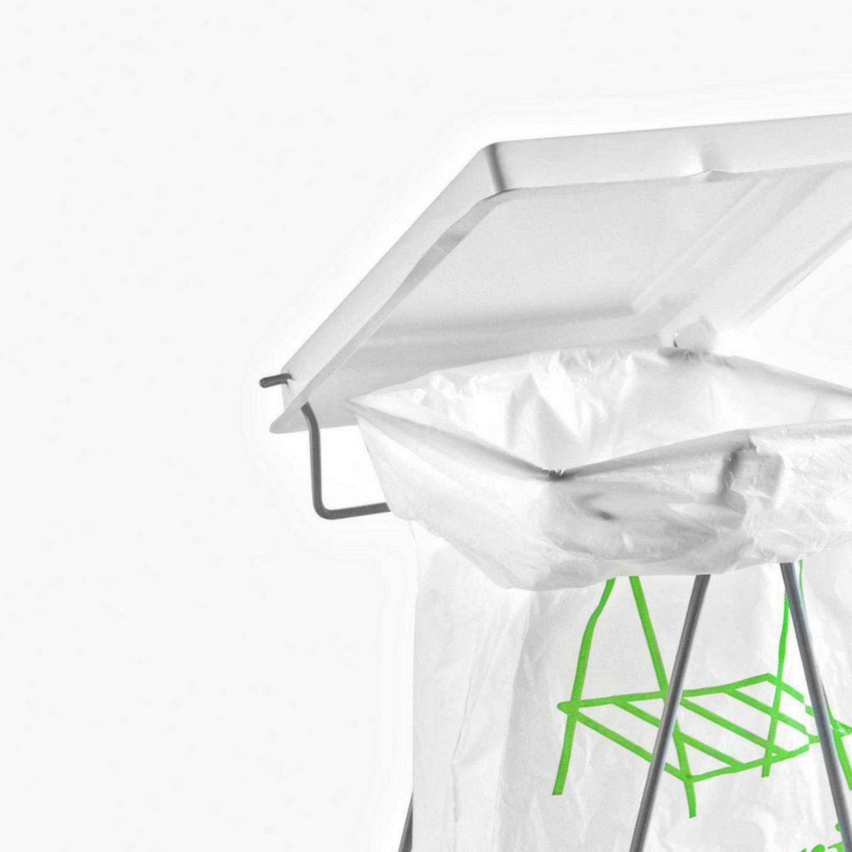 HORDEX - Basurero Chico con Tapa 24.3x18.3x16cm