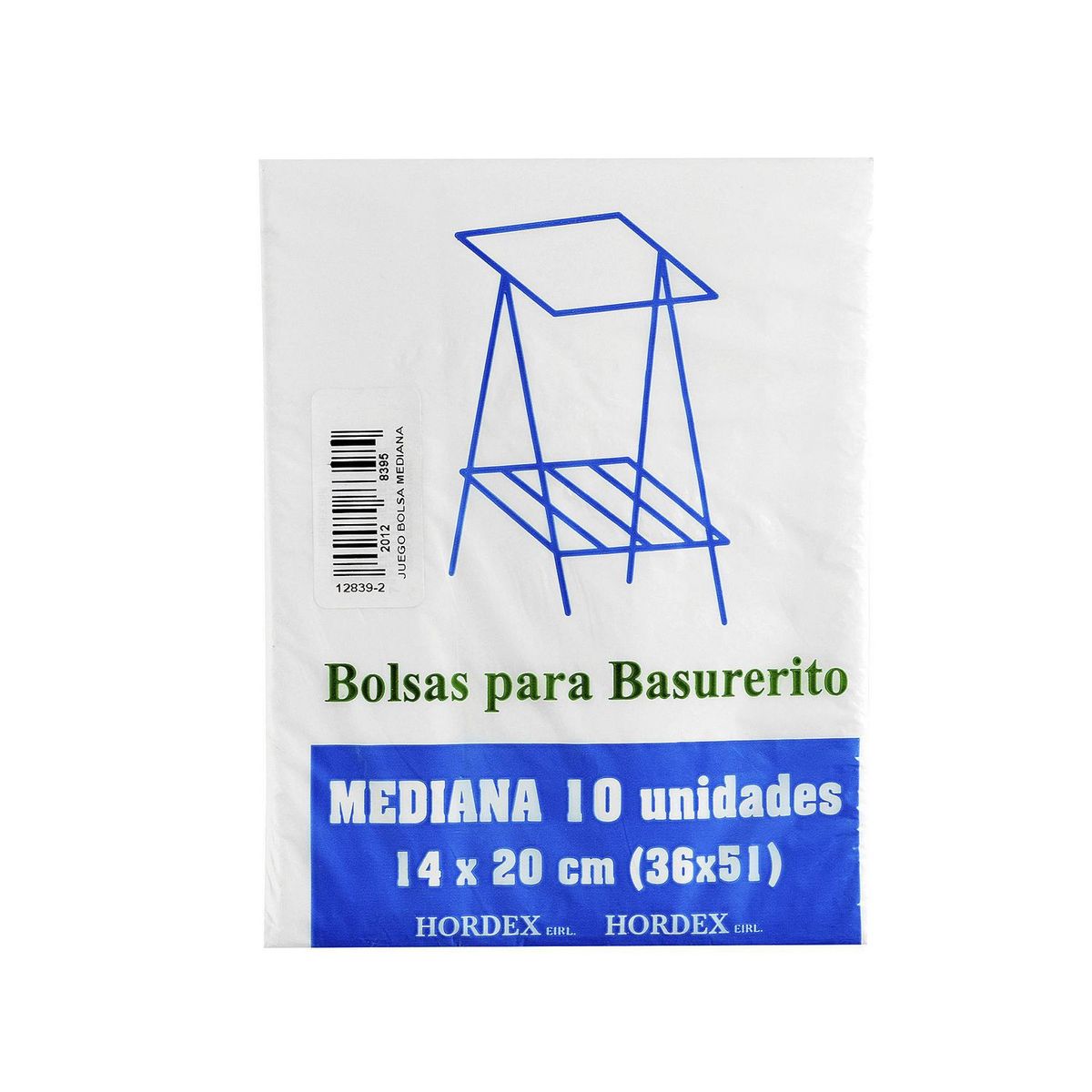 HORDEX - Set 10 Bolsas de Basura 51x36cm