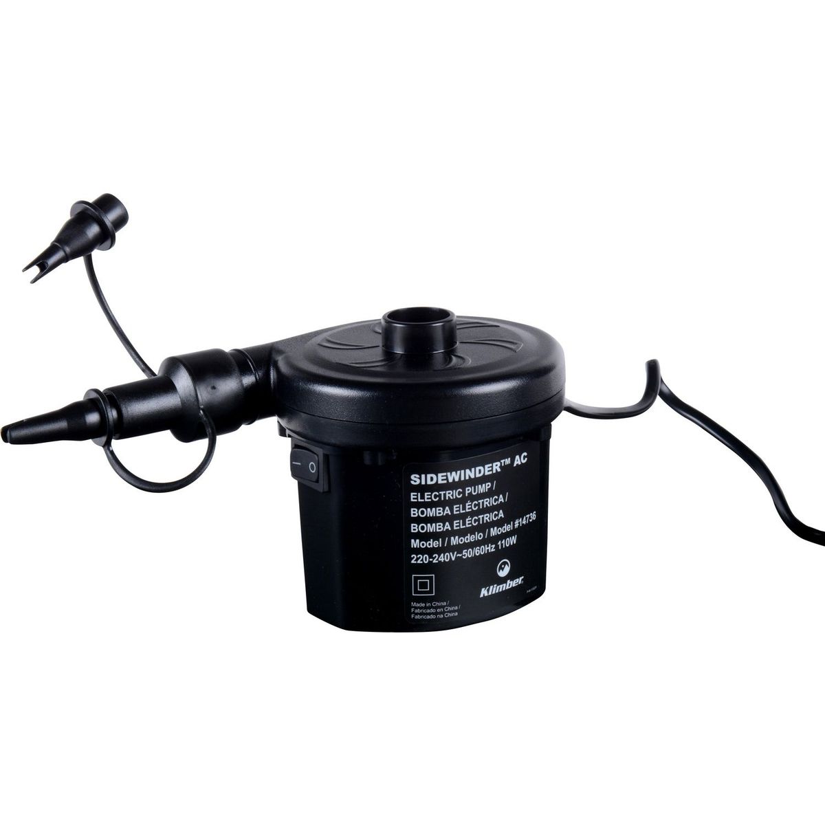 KLIMBER - Inflador Eléctrico Sidewinder 220V Klimber