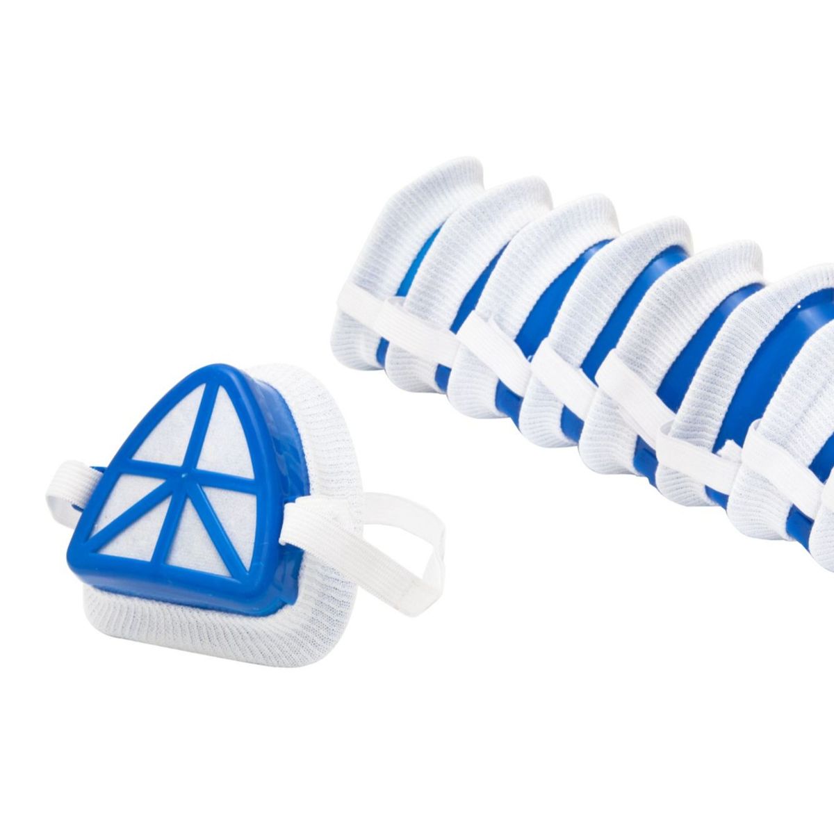 REDLINE - Respirador de Plástico Económico Azul Pack x 10 unid.