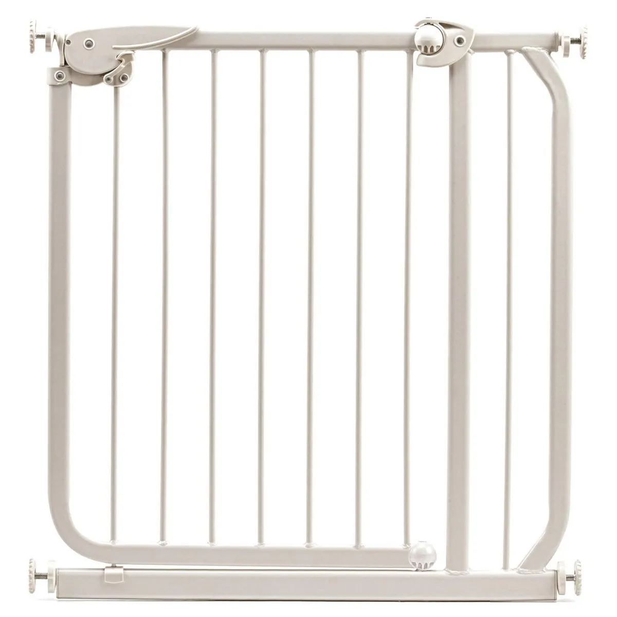 HOLZTEK - Puerta de Seguridad Barras Metal Niños 70 a 86cm Blanco