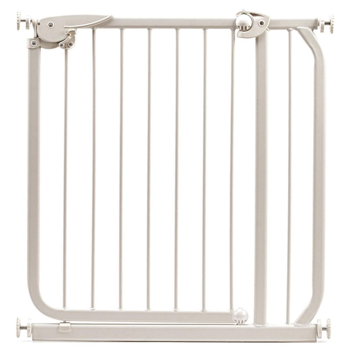 HOLZTEK - Puerta de Seguridad Barras Metal Niños 70 a 86cm Blanco