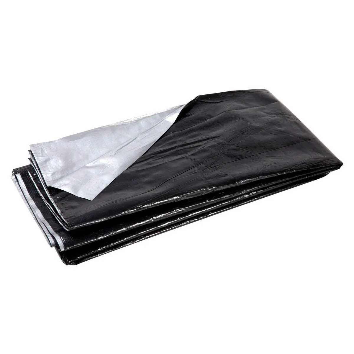 GENERICO - Manta Tejida Plástico 2 m Negro por Metro Lineal