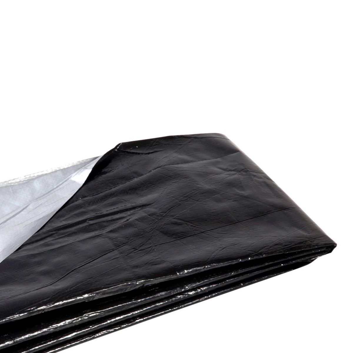 GENERICO - Manta Tejida Plástico 2 m Negro por Metro Lineal