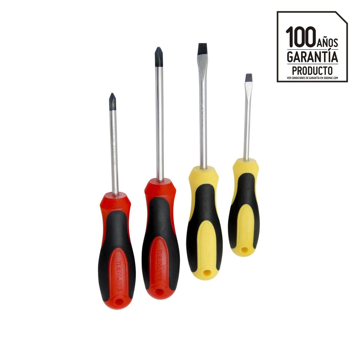 REDLINE - Set Destornilladores 4 Piezas Redline