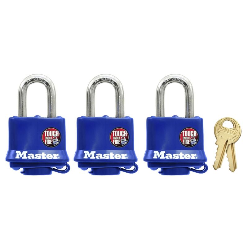 MASTER LOCK - Candado Hermético Masterlock 40 mm x 3 unid