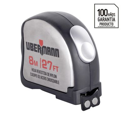 Huincha Acero 8metros Ubermann