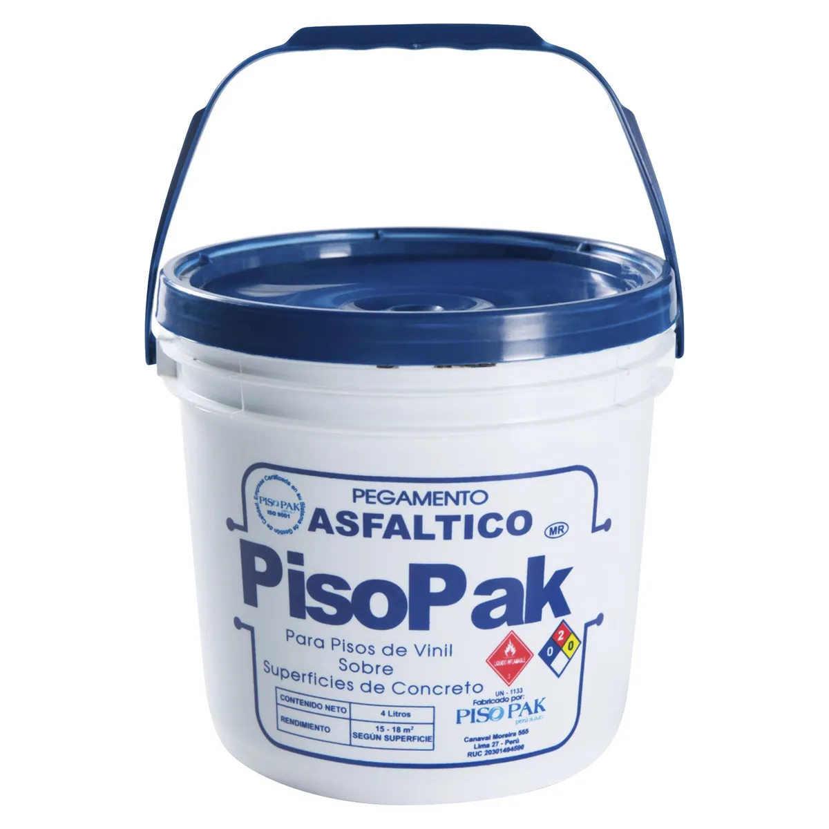 PISOPAK - Pegamento Asfáltico Negro 4 litros