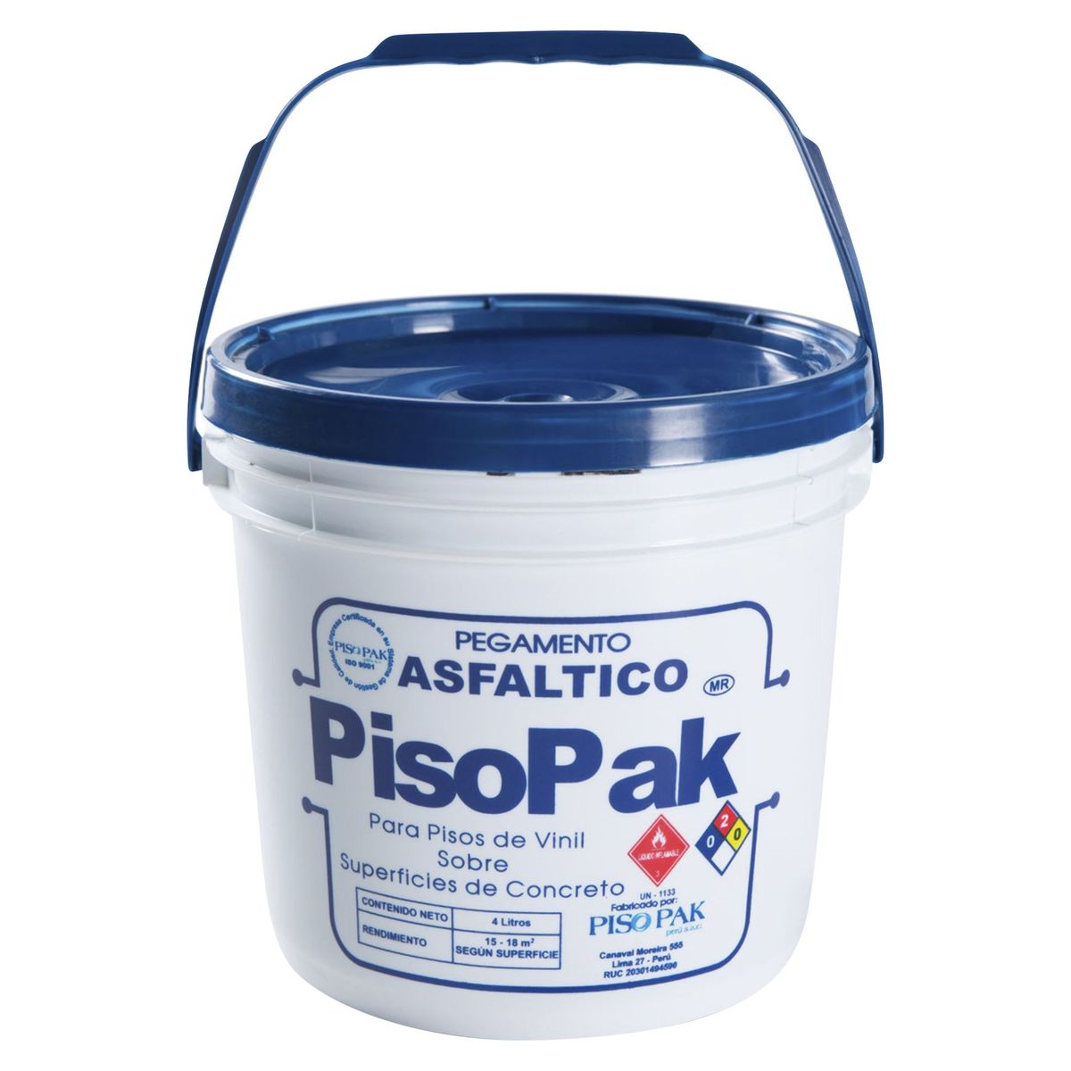 PISOPAK - Pegamento Asfáltico Negro 4 litros