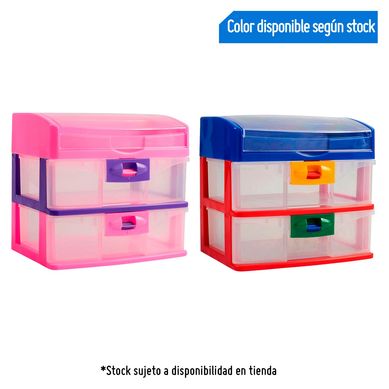 Organizador de Escritorio con Tapa Reyplast 2 Niveles