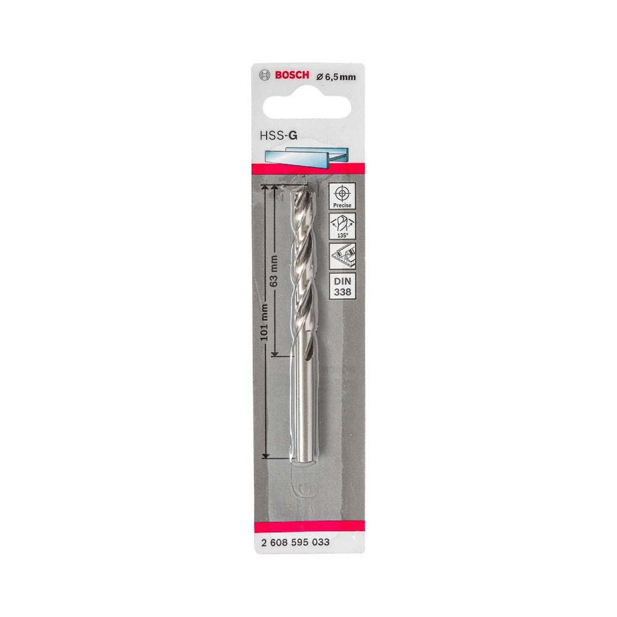 BOSCH - Broca para Metal 6.5 x 101 mm Bosch