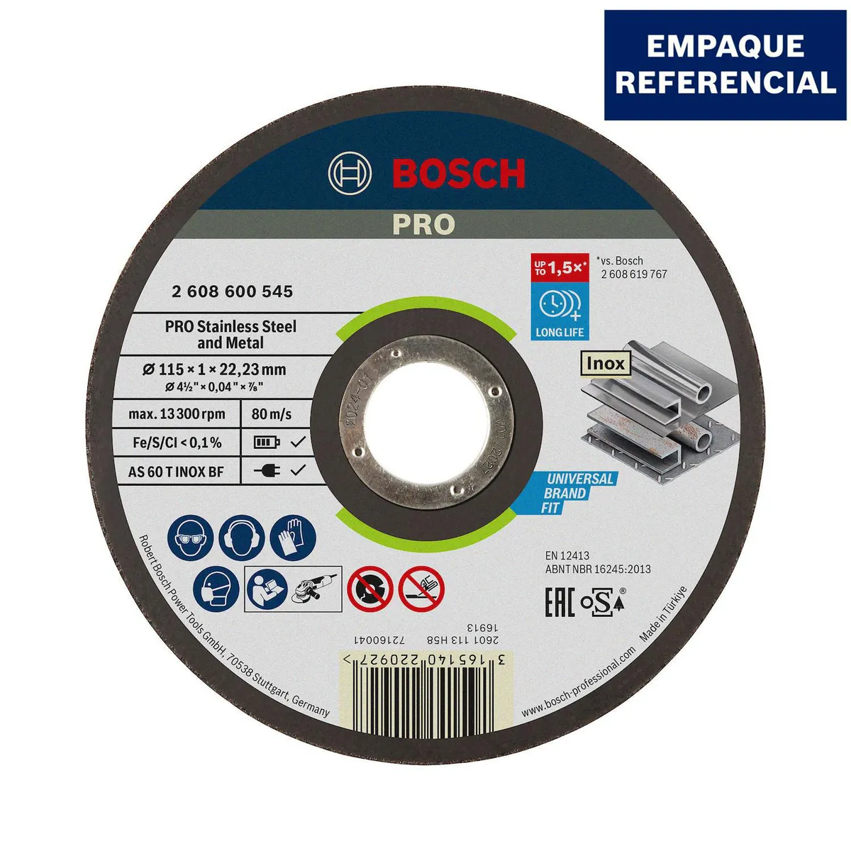 BOSCH - Disco de Corte Expert for Inoxidable 115x1.0mm Bosch