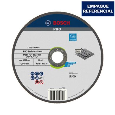 Disco Abrasivo de Corte para acero 180 x 2.0 mm Bosch