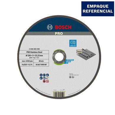 Disco Abrasivo de Corte para acero 230 x 2.0 mm Bosch