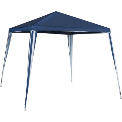 Toldo Poliester Azul con Blanco 3x3m