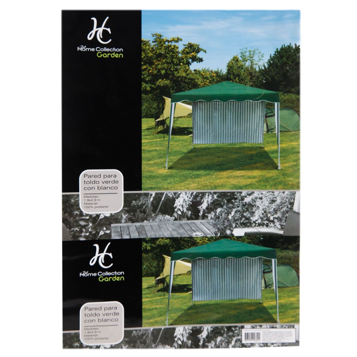 JUST HOME COLLECTION -  235x185 metros Verde/Blanco