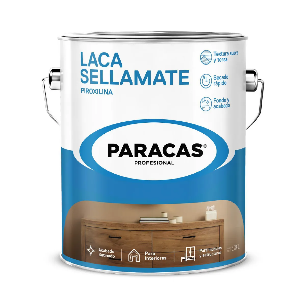 PARACAS - Laca Sellamate Profesional Transparente 1 gl