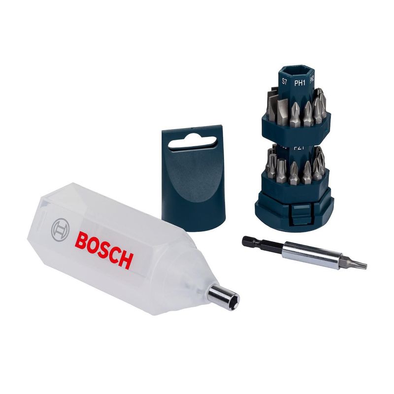 BOSCH - Set de Accesorios Atornilladores y Puntas Big Bit 25 Piezas Bosch