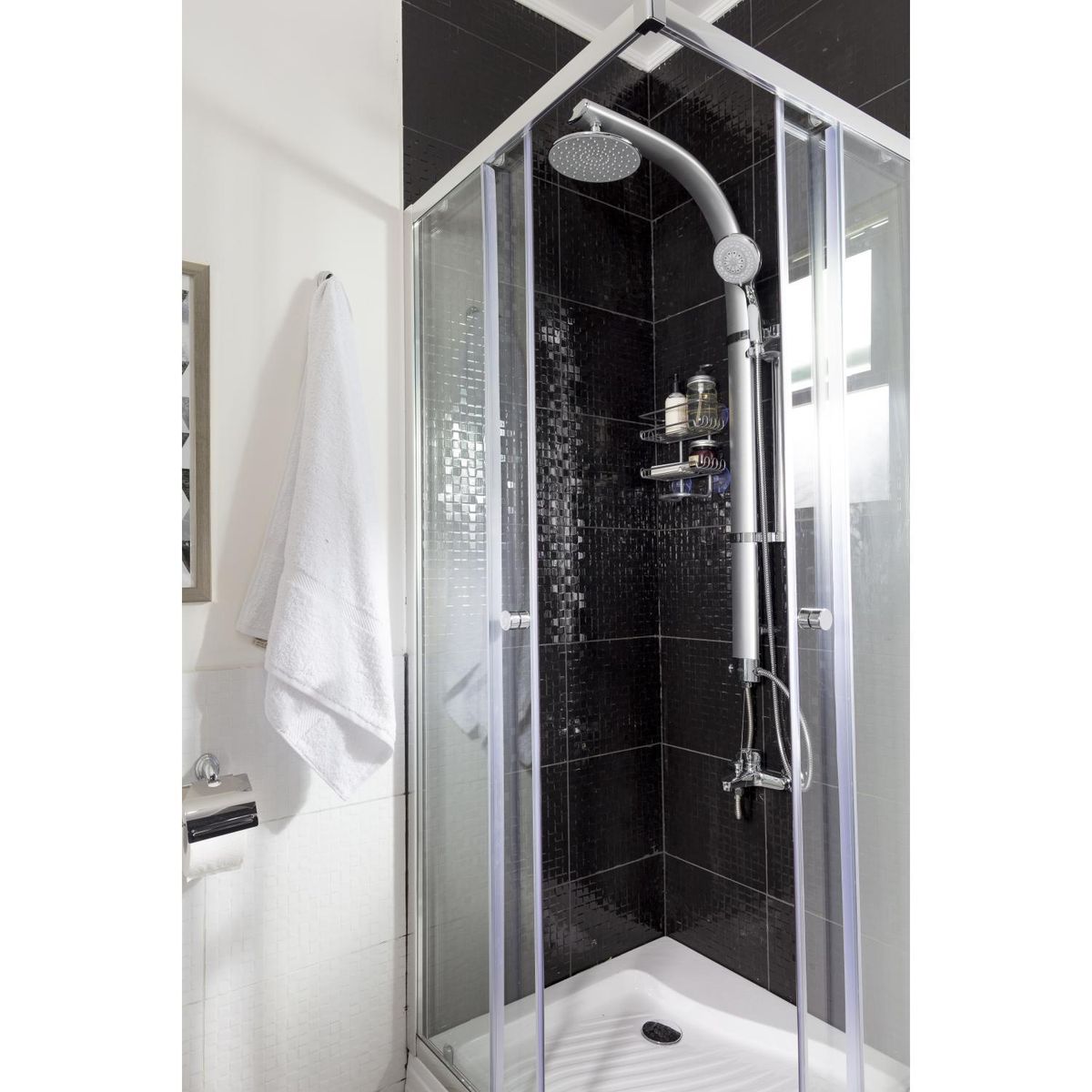 SENSI DACQUA - Cabina de Ducha Cuadrada 80x80x200cm Blanca