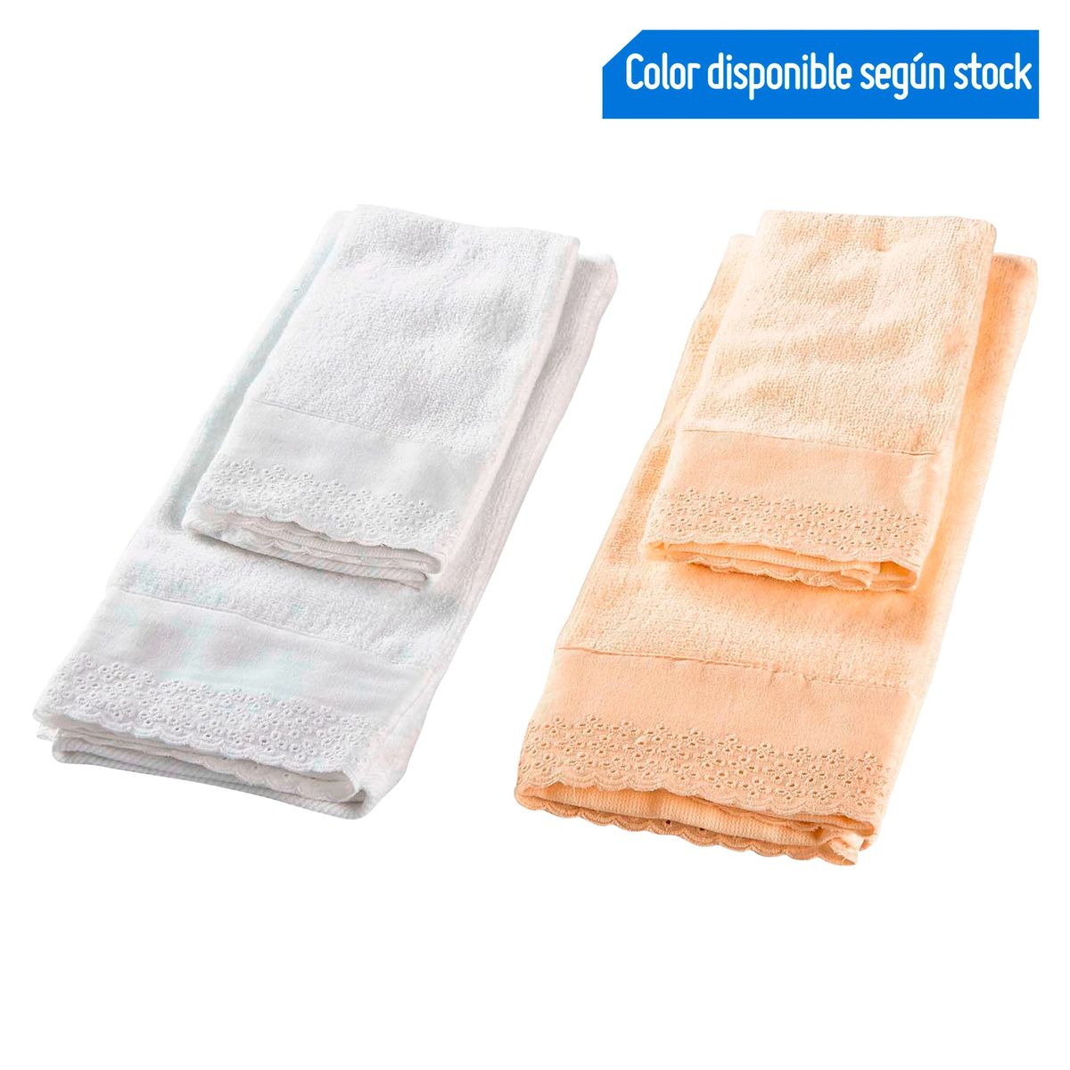CASA BONITA - Set de 2 Toallas de Mano 30x45cm Surtido