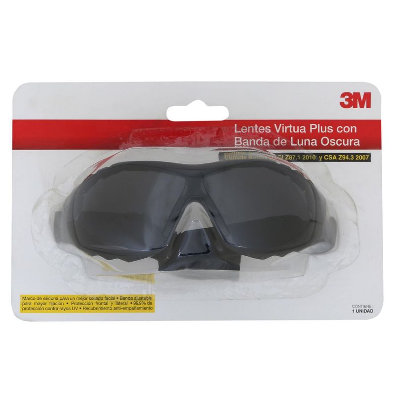 3M - Lentes de Seguridad 3M Virtual Plus Oscuro
