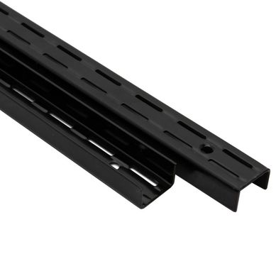 Pilar Ranurado Doble 64cm Negro
