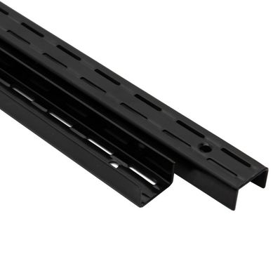 Pilar Ranurado Doble 128cm Negro