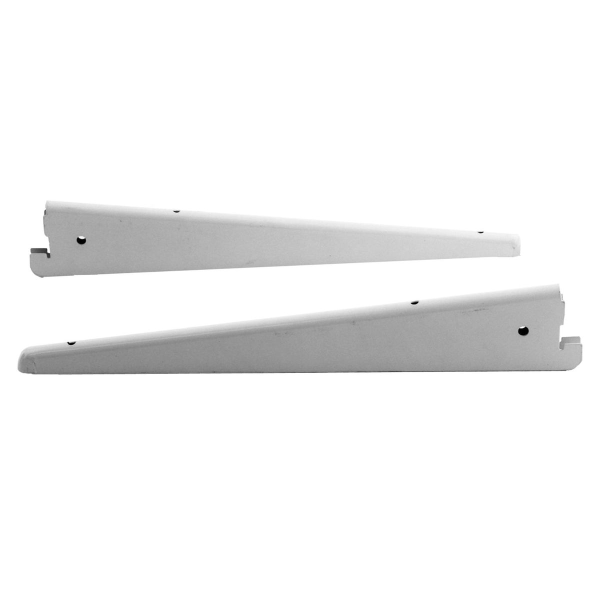 DUCASSE - Soporte Repisa Graduable Doble 32cm Blanco