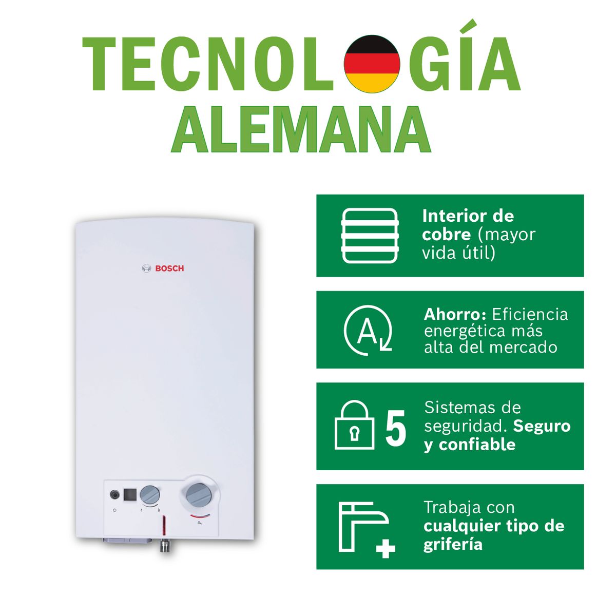 BOSCH - Terma a Gas Bosch GN Premium 11L Automodulante + Kit