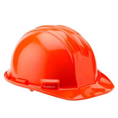 Casco Econmico con Ratchet Naranja