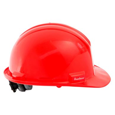 Casco Econmico con Ratchet Rojo