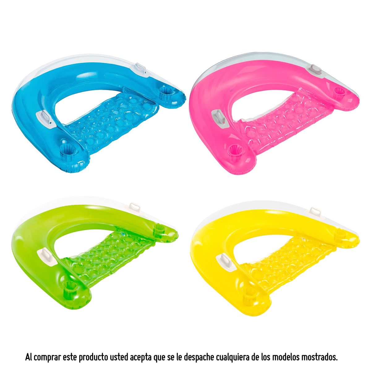 INTEX - Flotador Asiento 99x152cm Colores Surtidos