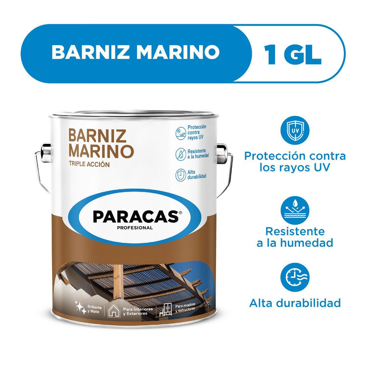 PARACAS - Barniz Marino Transparente 1GL