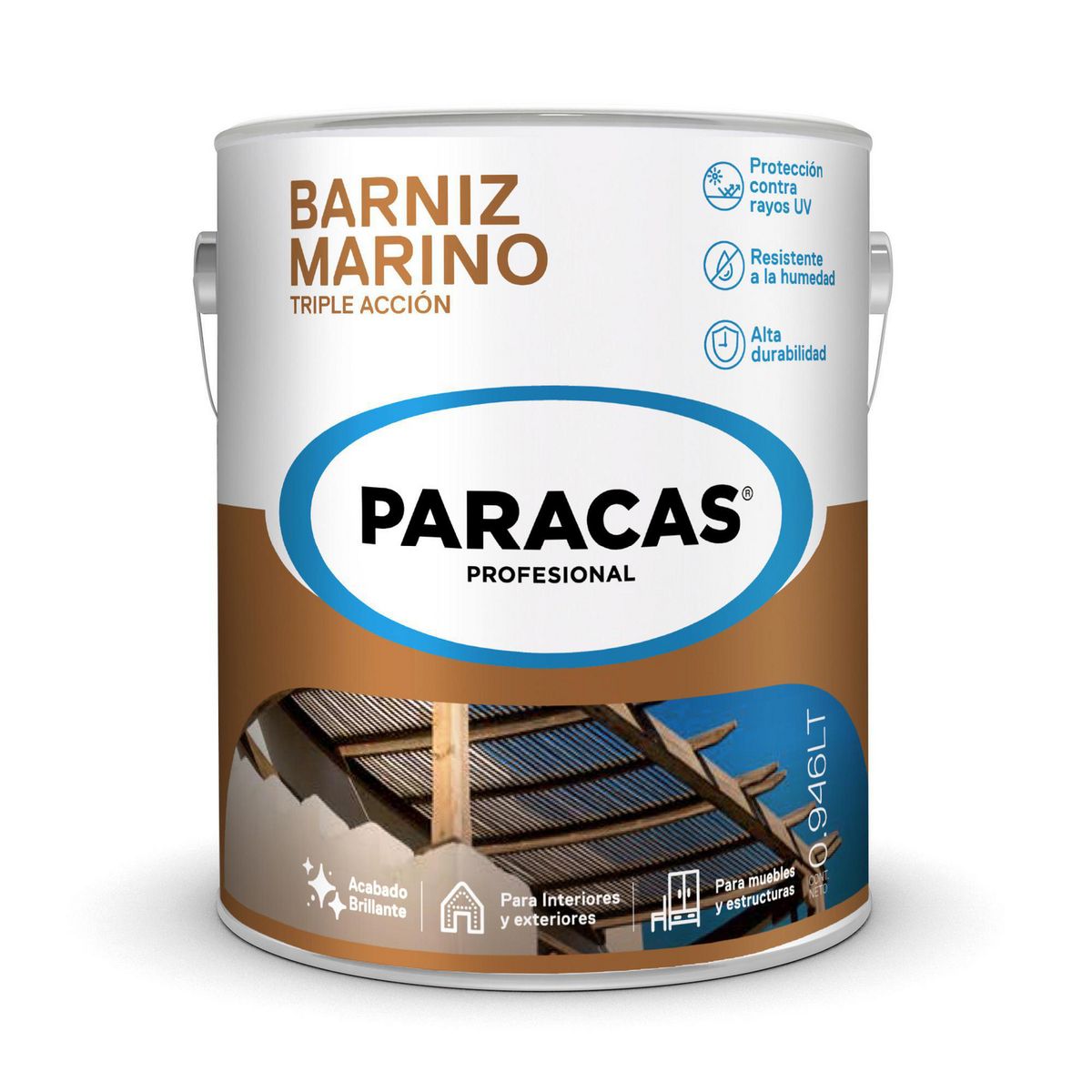 PARACAS - Barniz Marino Transparente 1/4 gl