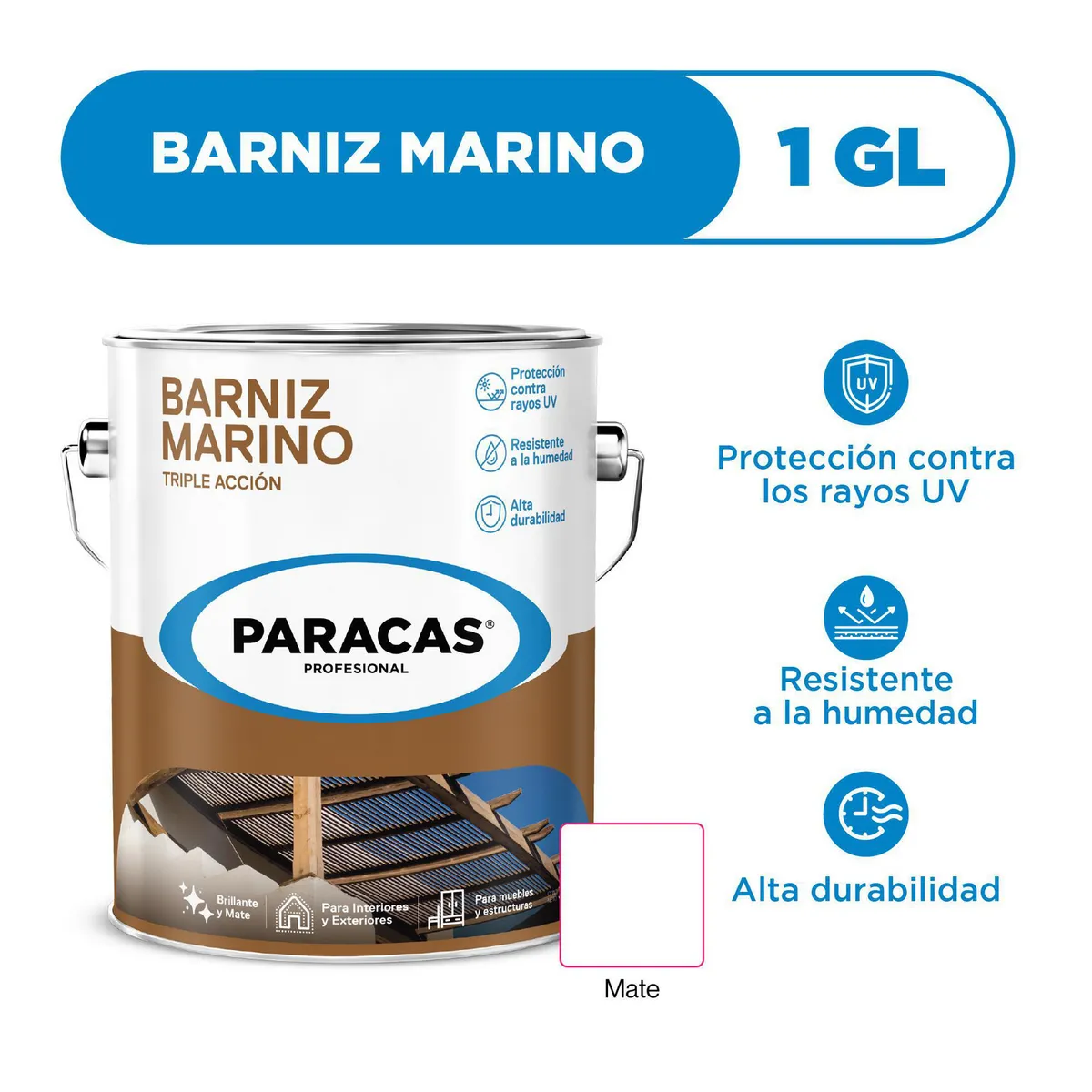 PARACAS - Barniz Marino Mate 1 gl