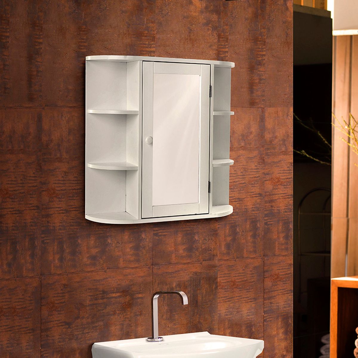 SENSI DACQUA - Botiquín 1 puerta y 6 repisas