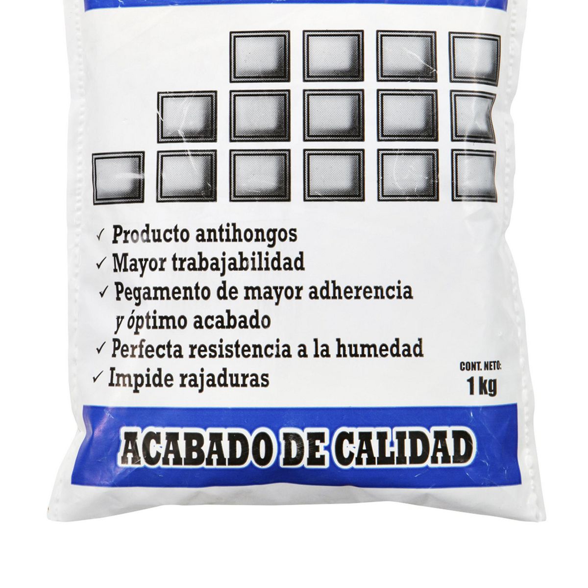 TOPEX - Pegamento para bloques de vidrio 1 Kg Blanco