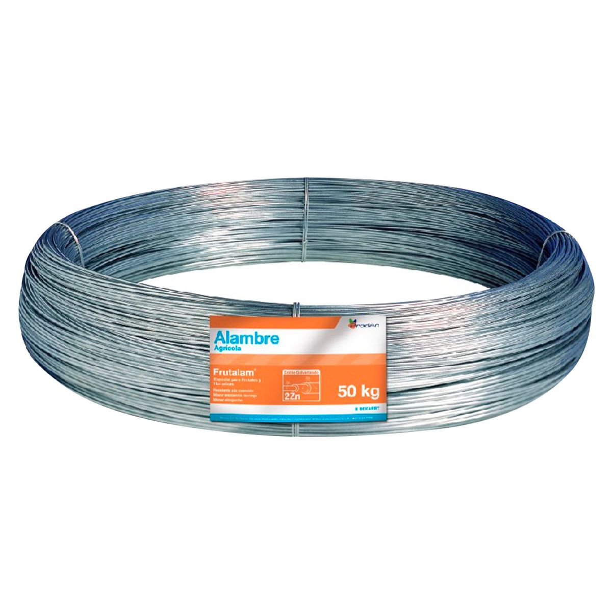 PRODAC - Alambre Galvanizado Frutalam N°14 y 0.2 cm diám. x 50kg